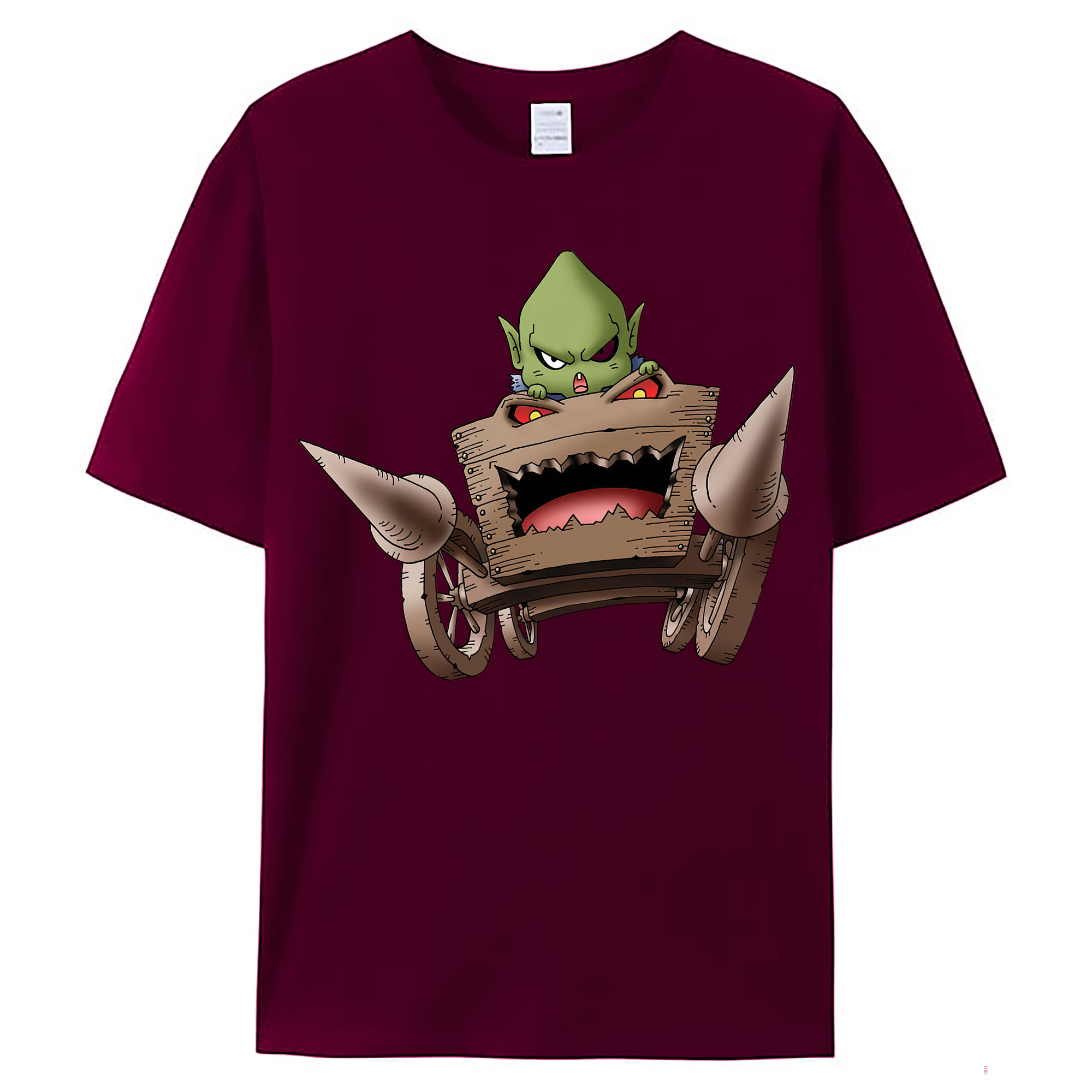 （画像用） ドラゴンクエスト Doragon Kuesuto Dragon Quest レディースカジュアルプリントTシャツ（綿100％）